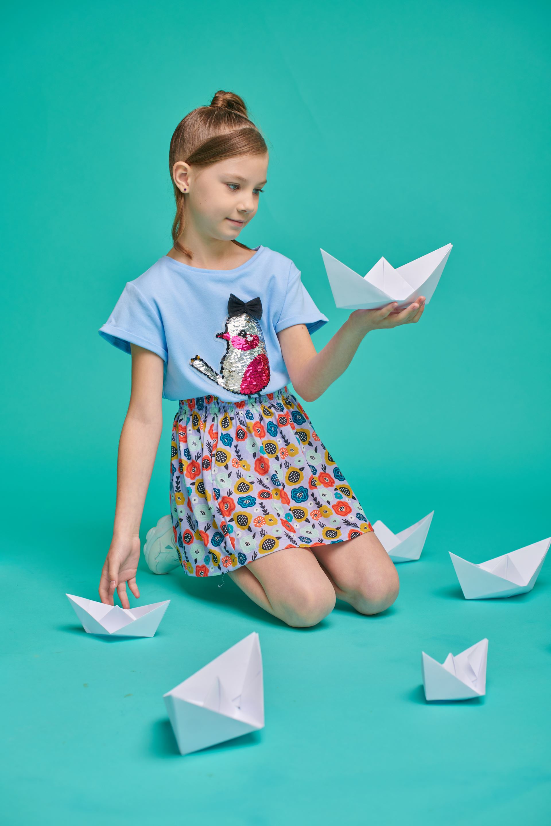 Set of T-shirts with a skirt Birdie