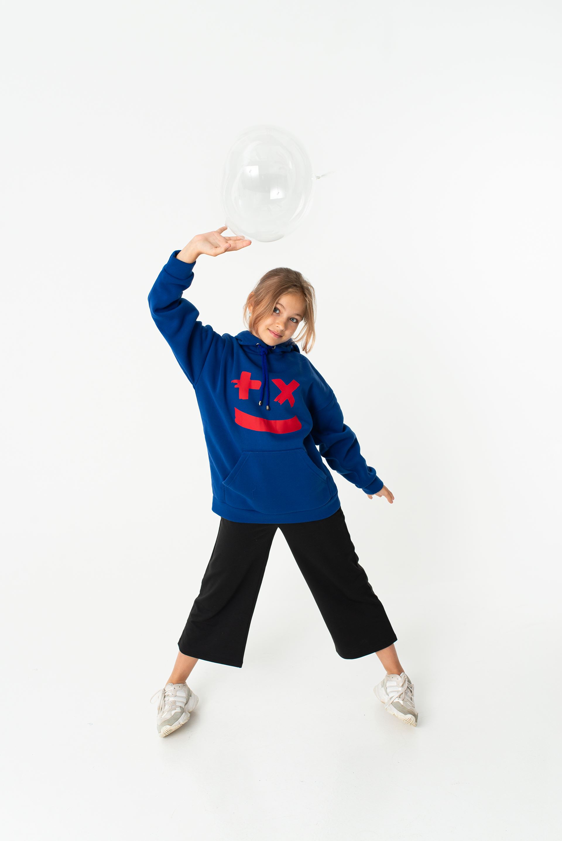 Set blue Marshmello Hoodie and Culottes