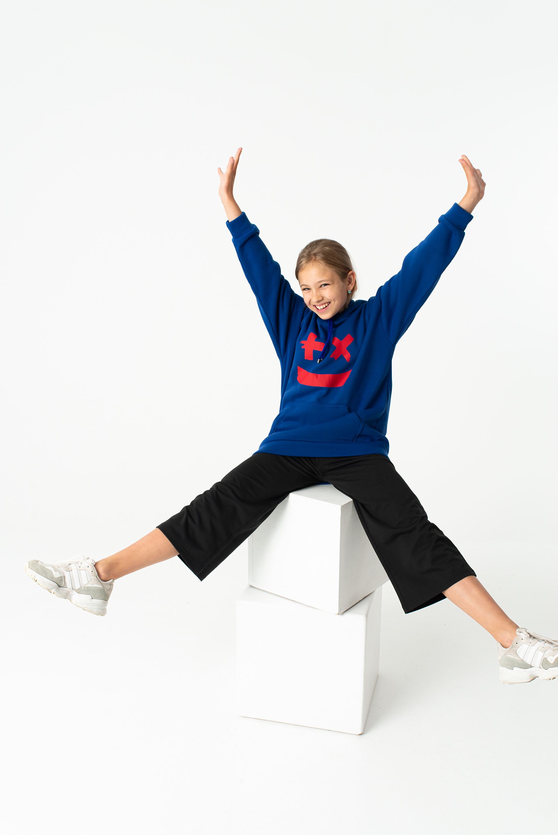 Set blue Marshmello Hoodie and Culottes
