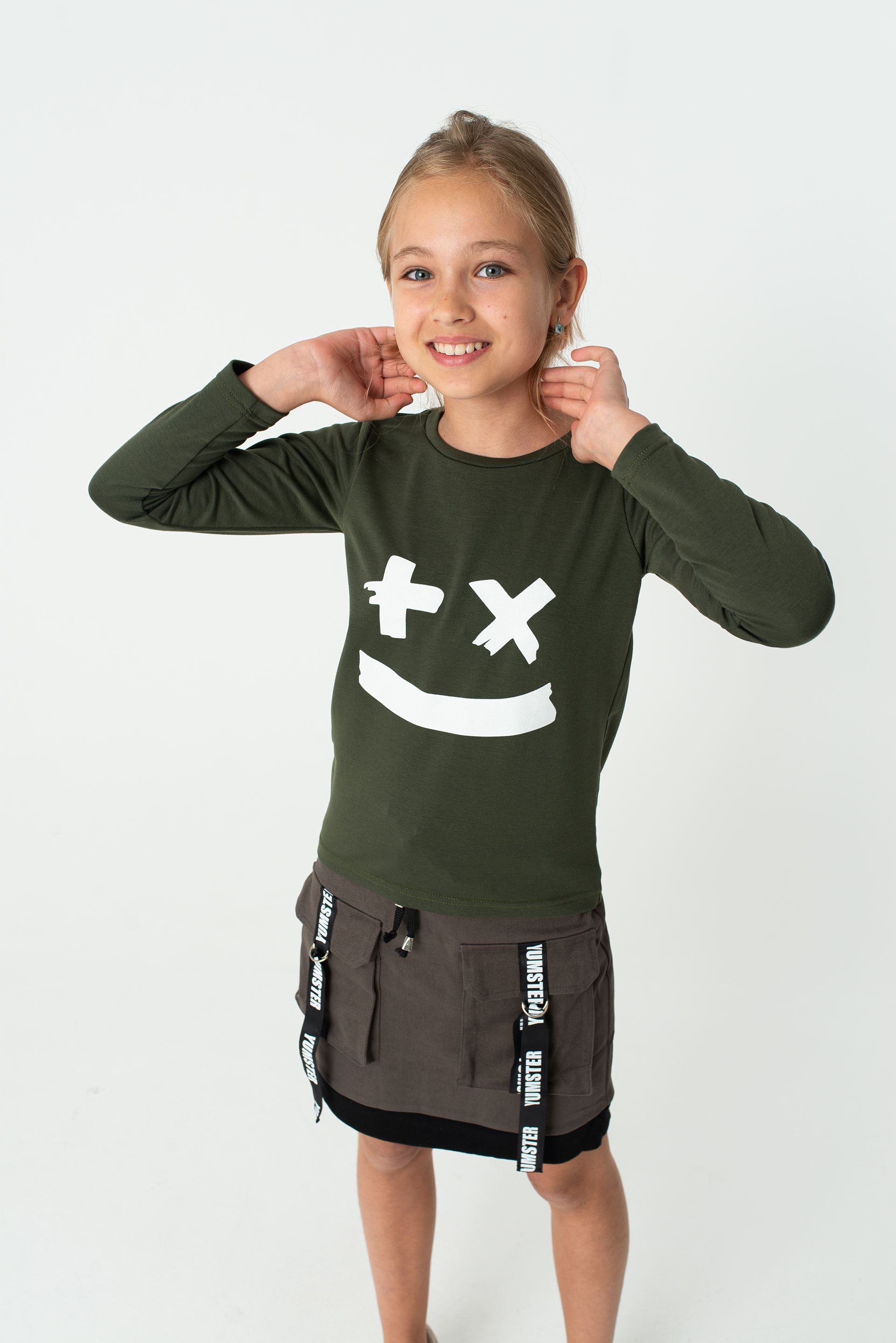 Marshmello Long Sleeve Top and Skirt