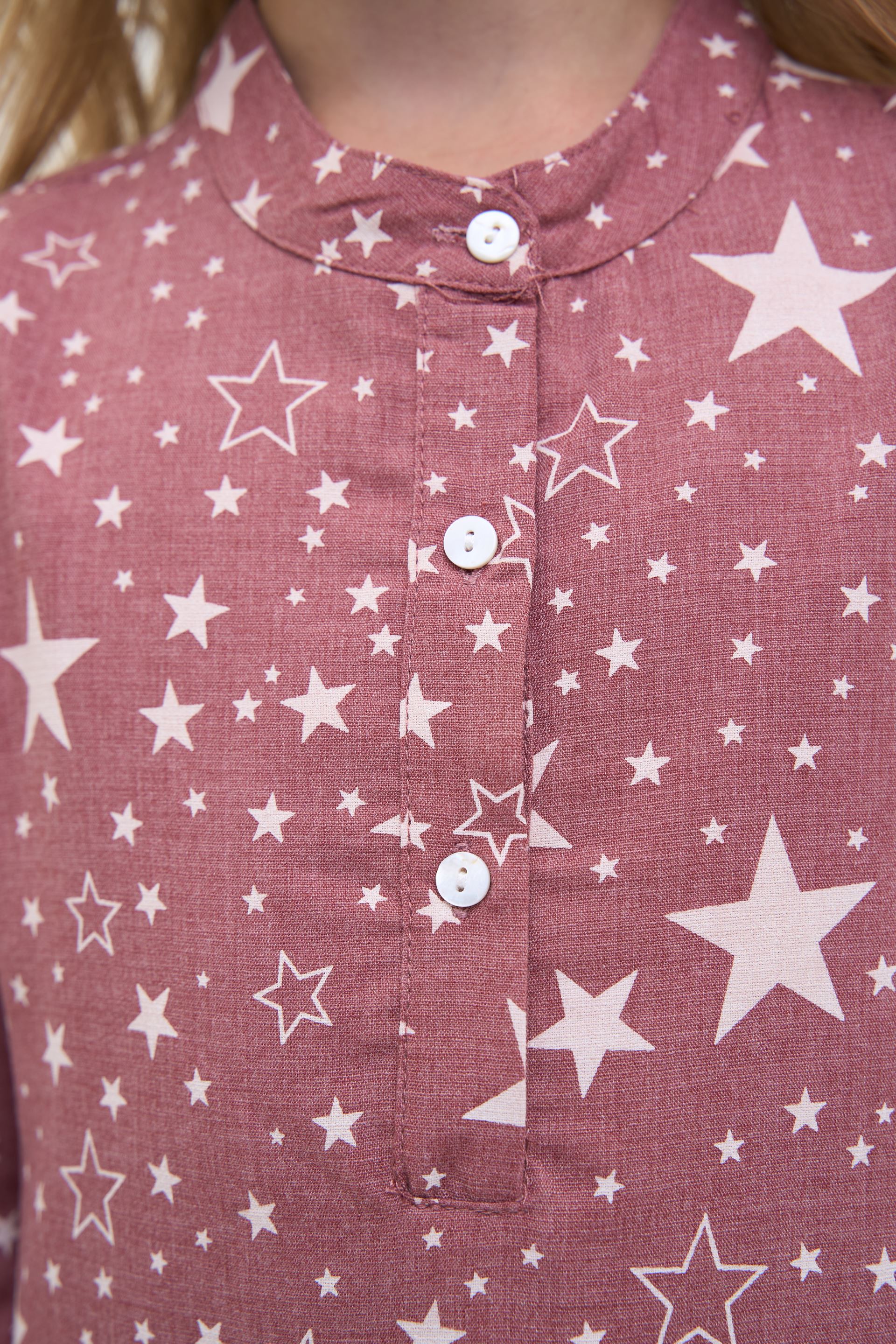 Long sleeve dress, star print