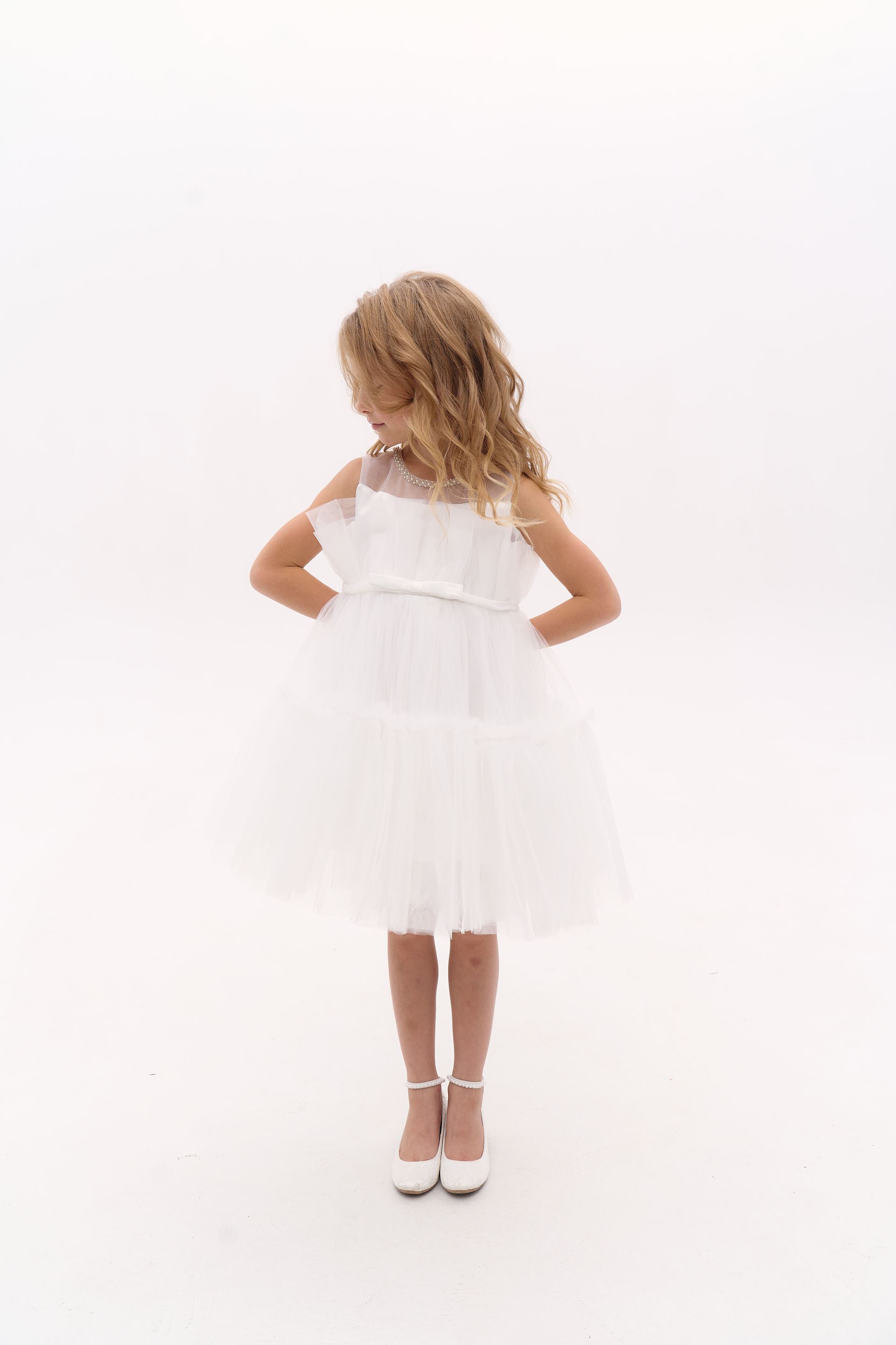 Festive dress "Candy" white